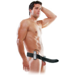 Fetish Fantasy Series 8-Inch Vibrating Hollow  Strap-on - Black