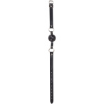 Ball Gag With Leather Straps - Black