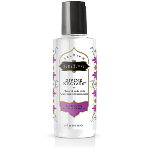 Divine Nectars Flavored Body Glide - Raspberry Kiss - 5 Fl Oz. 150ml