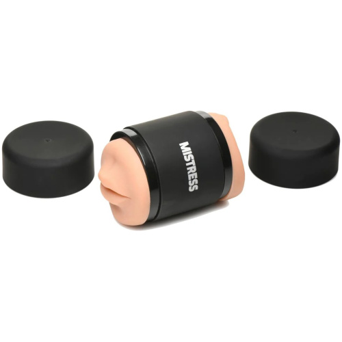 Mistress Double Shot Mouth and Pussy Stroker - Medium
