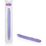 Slim Jim Duo 17 Inches Veined Super Slim Dong - Purple