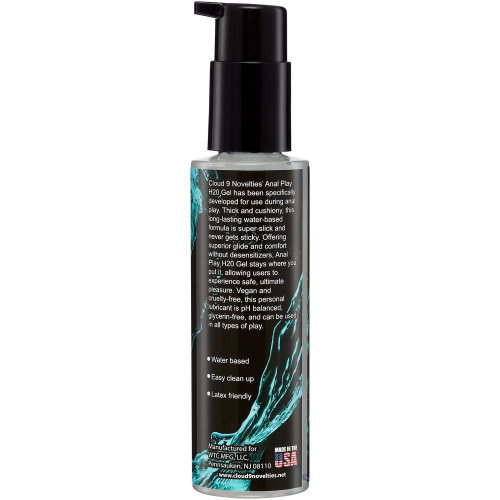 Cloud 9 H20 Anal Play Gel 4 Fl. Oz.