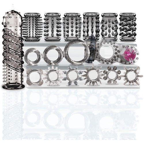 The 9's Try-Curious Cock Ring and Sleeve Set