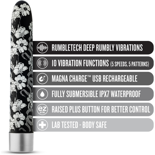 The Collection - Eden - 7 Inch Rechargeable Vibe - Black