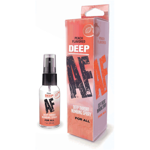Deep Af Numbing Throat Spray 1 Oz - Peach