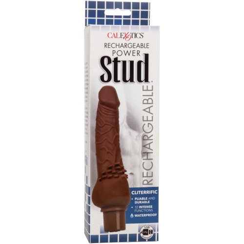 Rechargeable Power Stud Cliterrific - Brown