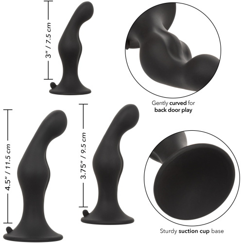 Silicone Anal Ripple Kit - Black