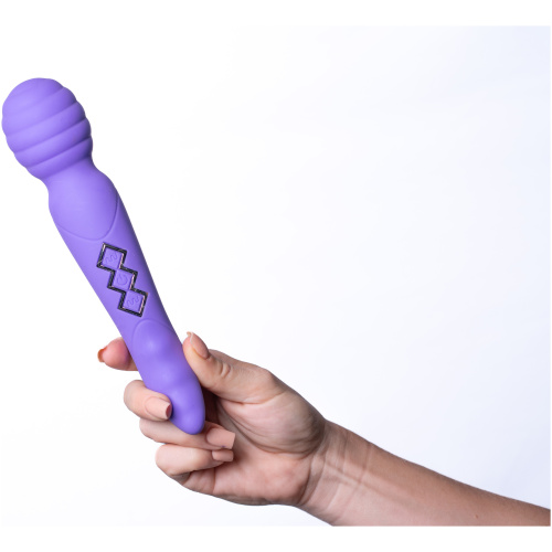 Zoe Twisty Dual Vibrating Pleasure Wand - Purple