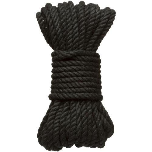 Merci - Bind and Tie - 6mm Hemp Bondage Rope - 30 Feet - Black
