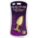Cloud 9 Novelties Anal Gems Jeweled Gold Chromed - Large