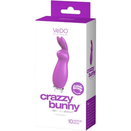 Crazzy Bunny Rechargeable Bullet - Perfectly Purple