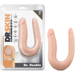 Dr. Skin Silicone - Dr. Double - 12 Inch Double Dong - Vanilla