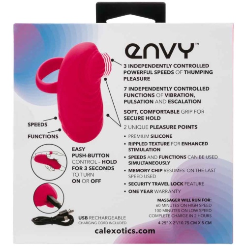 Envy Handheld Thumping Massager - Pink