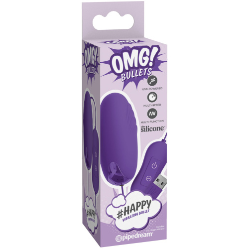 Omg! Bullets Happy Vibrating Bullet - Purple