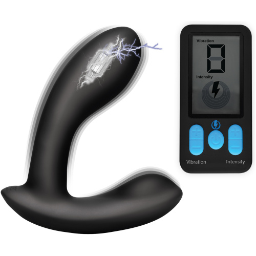 E-Stim and Vibrating Prostate Massager - Black