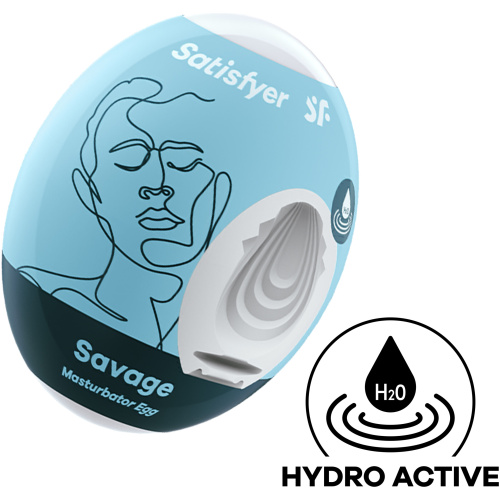 Satisfyer Masturbator Egg - Savage - Blue
