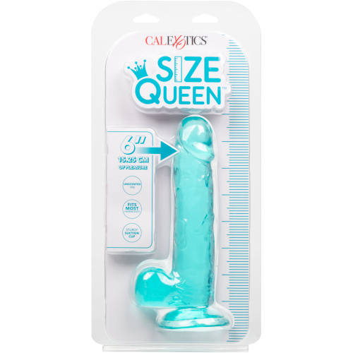 Size Queen 6 Inch - 15.25 Cm - Blue