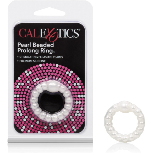 Pearl Beaded Prolong Rings - White