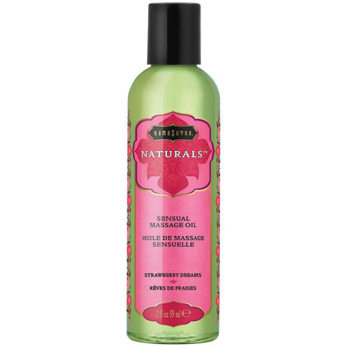 Naturals Massage Oil - Strawberry Dreams - 2 Fl Oz (59 ml)