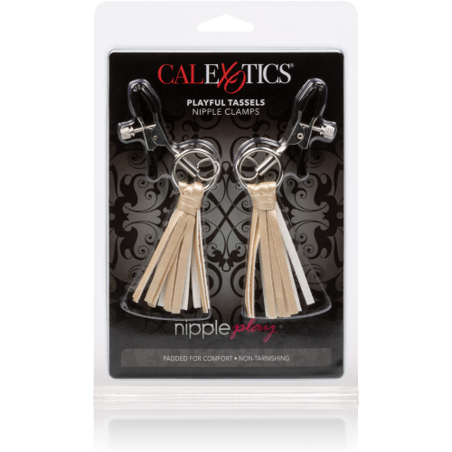 Nipple Play Playful Tassels Nipple Clamps - Gold