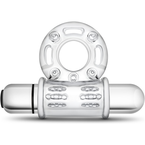 Stay Hard 10 Function Vibrating Bull Ring - Clear