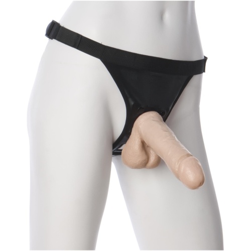 Vac-U-Lock 6 Inch Realistic Cock - White