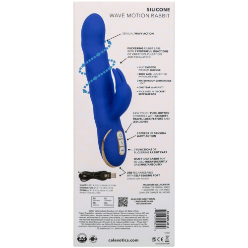 Jack Rabbit Signature Silicone Wave Motion Rabbit - Blue