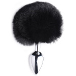 Onyx Bunny Tail Anal Plug