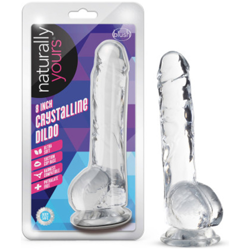 Naturally Yours - 8 Inch Crystalline Dildo - Diamond