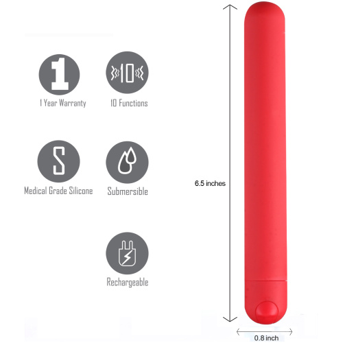 Abbie X-Long Super Charged Bullet - Red