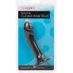 Silicone Curved Anal Stud - Black