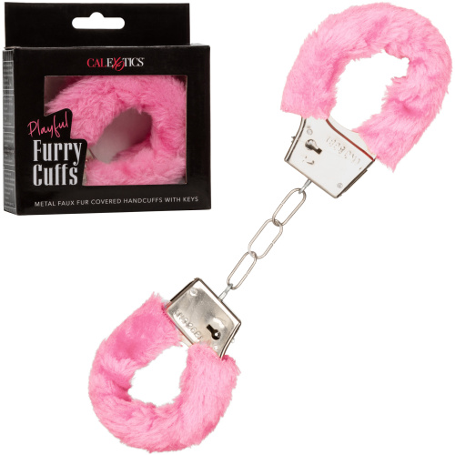 Playful Furry Cuffs - Pink