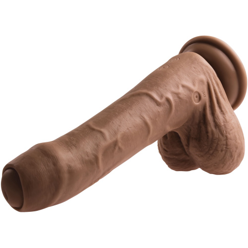 Peek a Boo Vibrating Dildo - Dark