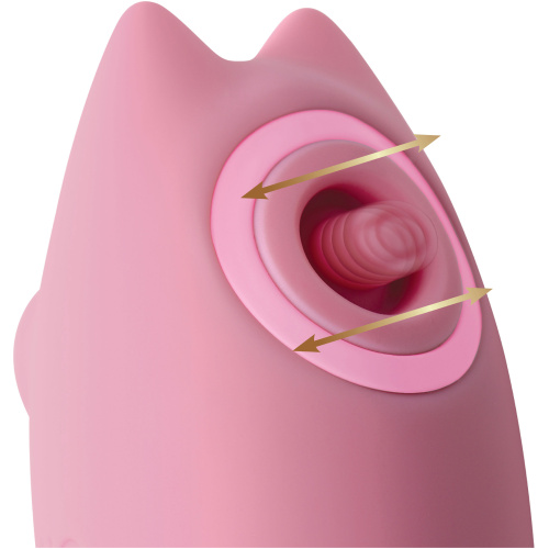 Shegasm Kitty Licker 5x Triple Clit Stimulator - Pink