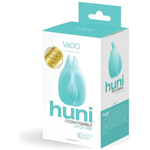 Huni Rechargeable Finger Vibe - Tease Me Turquoise