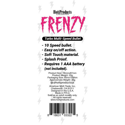 Frenzy - Power Bullet- Black