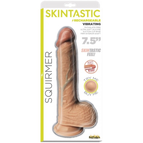Squirmer - Skintastic Series Rechargeable - 7.5 Inch