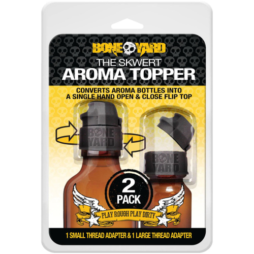 The Skwert Aroma Topper - 2 Pack - 1 Small and 1 Small and 1 Large Thread Adapter