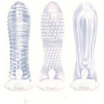 Icon Brands - Vibrating Sextenders 3-Pack - Clear