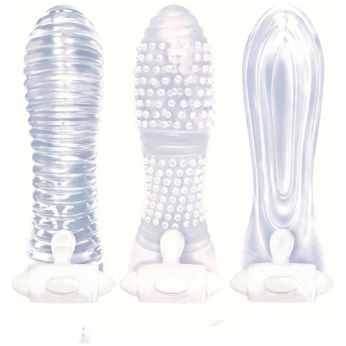 Icon Brands - Vibrating Sextenders 3-Pack - Clear