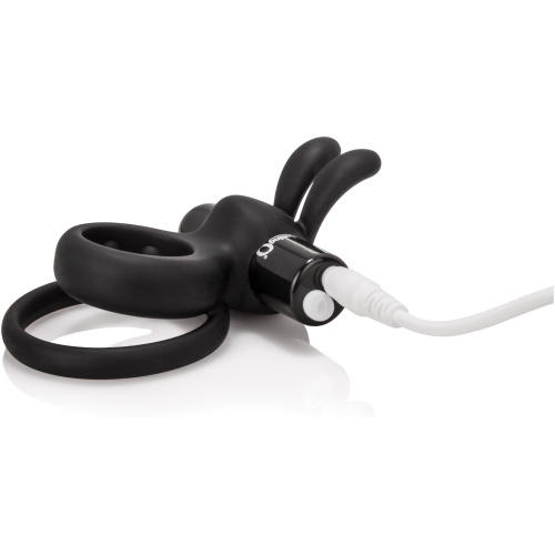 Charged Ohare Rechargeable Rabbit Vibe - Black