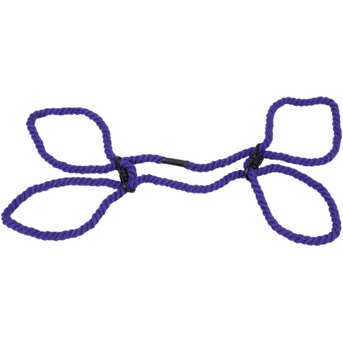 Merci - Restrain - 6mm Hemp Wrist or Ankle Cuffs - Violet