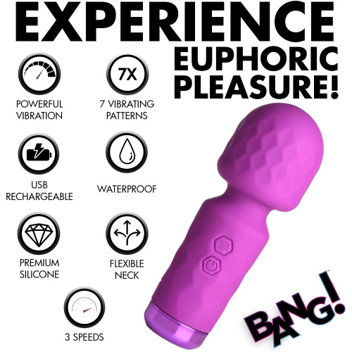 10x Mini Silicone Wand - Purple