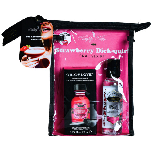Strawberry Dick-Quiri Oral Sex Kit - .75 Oz