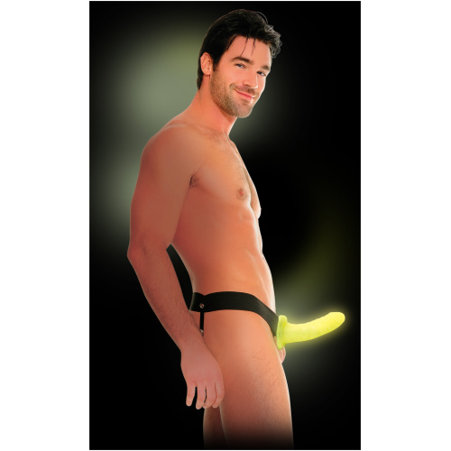 Fetish Fantasy Series for Him or Her Hollow Strap-on - Glow in the Dark