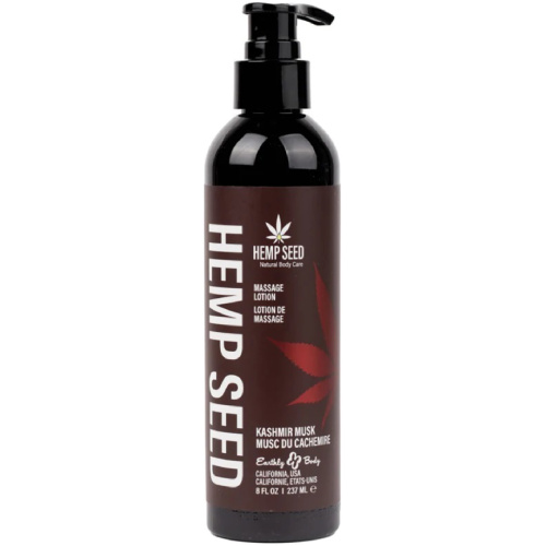 Hemp Seed Massage Lotion - Kashmir Musk 8 Oz
