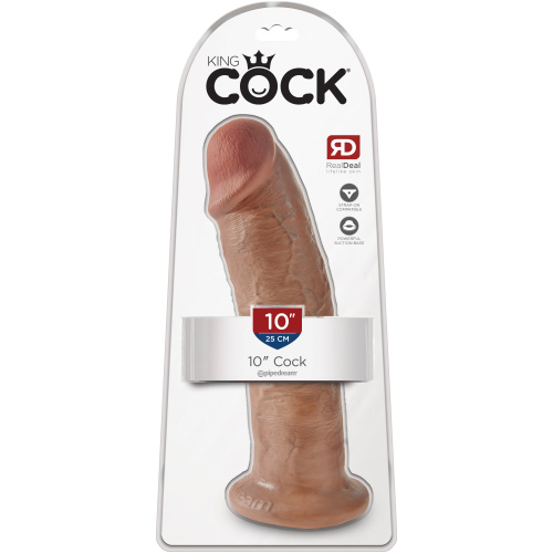 King Cock 10 Inch Cock - Tan
