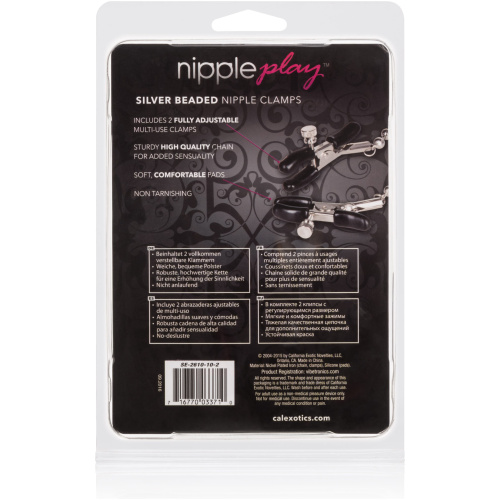 Silver Beaded Nipple Clamps