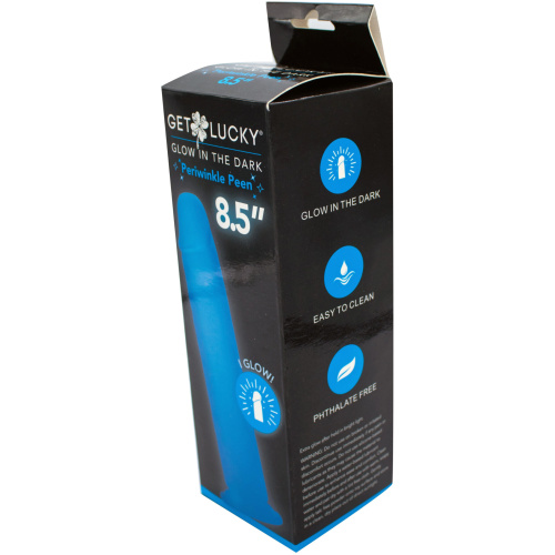 Get Lucky Glow in the Dark Periwinkle Peen - 8.5 Inch