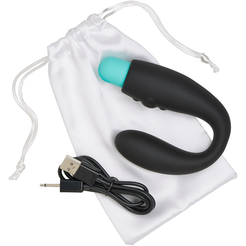 Rocker Base Prostate Stimulator With Rechargeable Bullet Vibrator